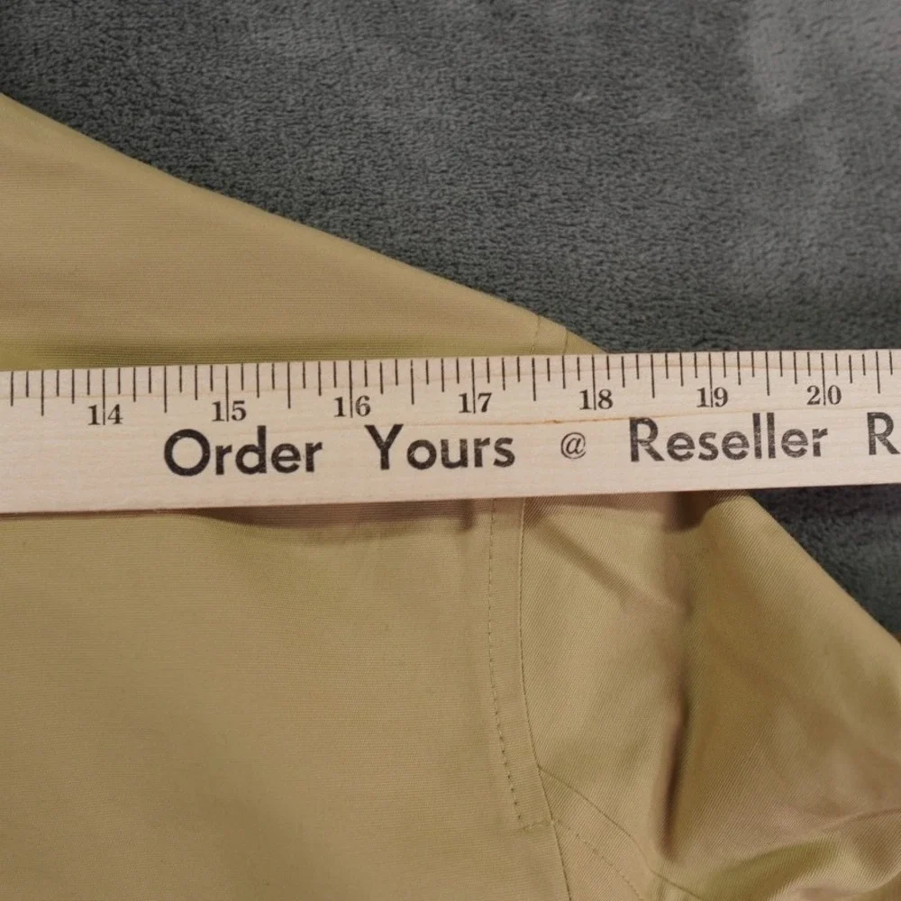 Brooks Brothers Trench‎ Coat Men Medium Khaki Cotton Y2K Belted Collar Heritage